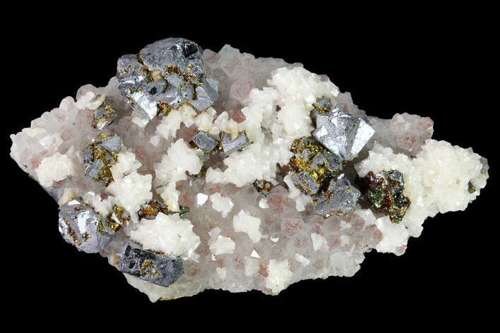 Hematite Quartz, Chalcopyrite, Galena & Dolomite Association #170229